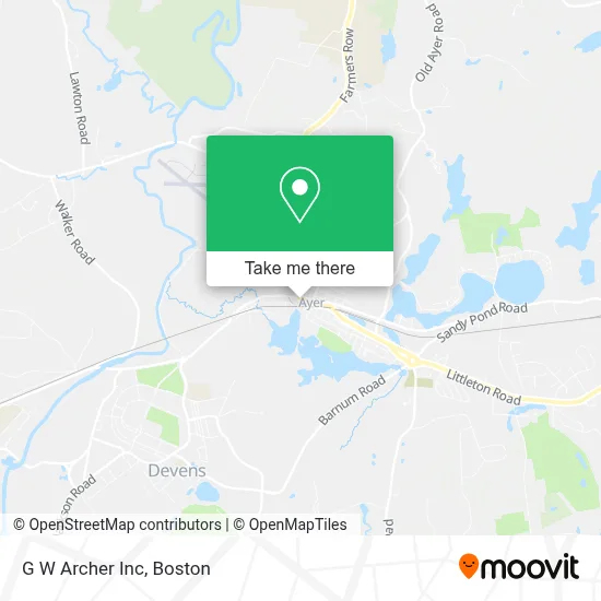 G W Archer Inc map