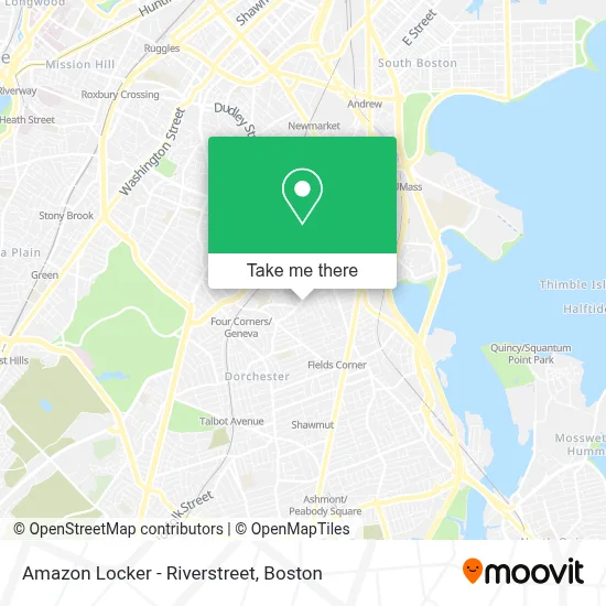 Amazon Locker - Riverstreet map