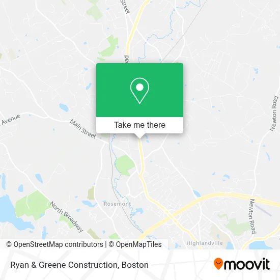 Ryan & Greene Construction map