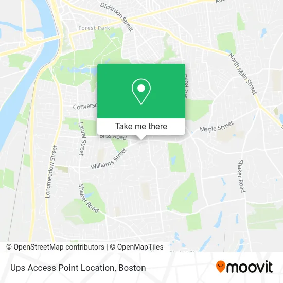 Ups Access Point Location map