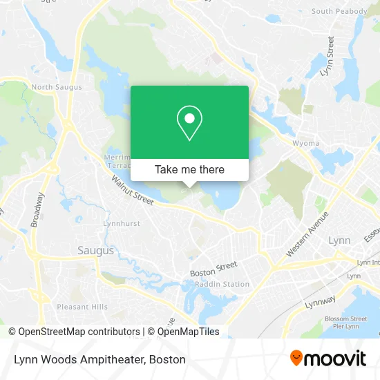 Lynn Woods Ampitheater map