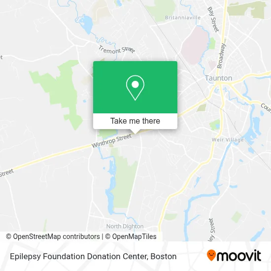 Epilepsy Foundation Donation Center map