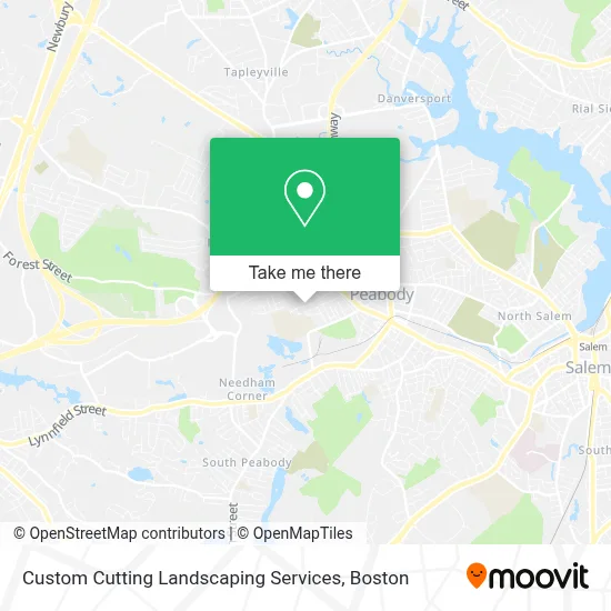 Custom Cutting Landscaping Services map