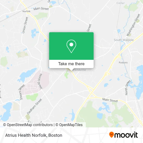 Atrius Health Norfolk map