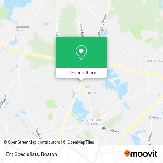 Ent Specialists map