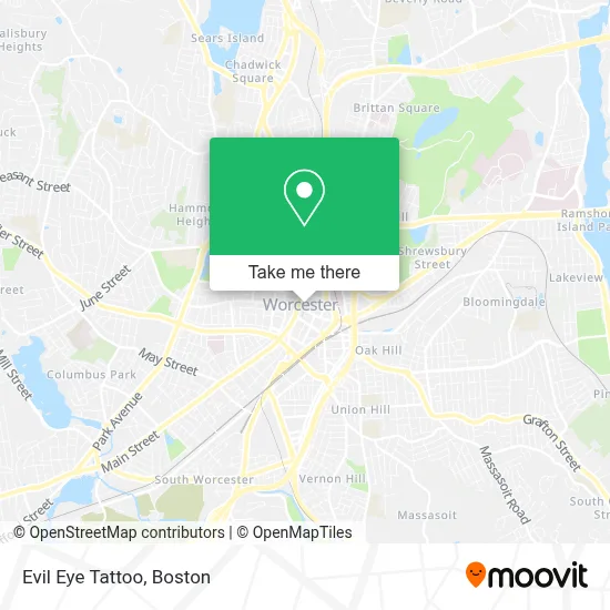 Evil Eye Tattoo map