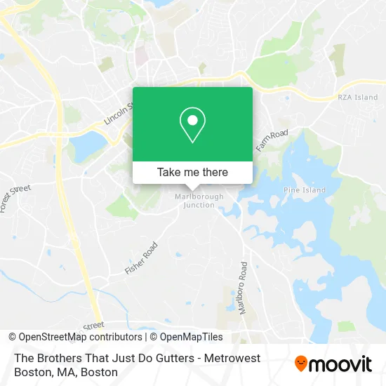 The Brothers That Just Do Gutters - Metrowest Boston, MA map