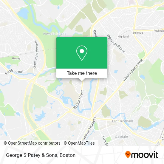 George S Patey & Sons map