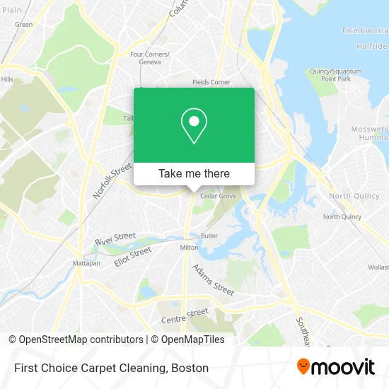 First Choice Carpet Cleaning map