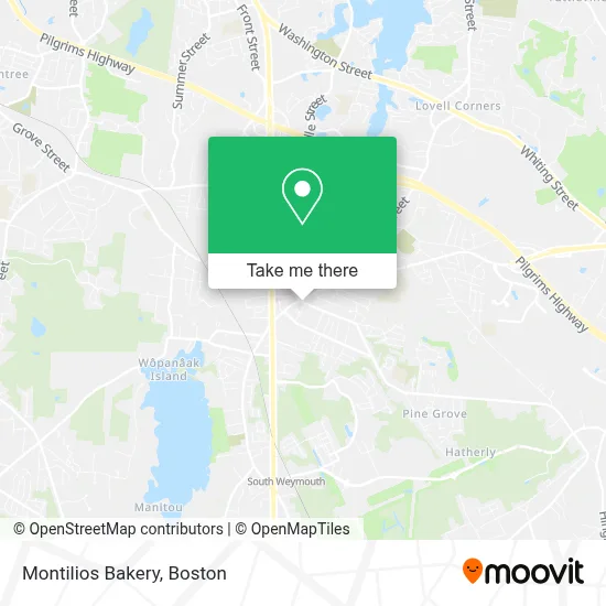 Montilios Bakery map