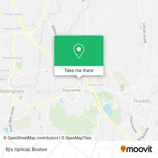 Bj's Optical map