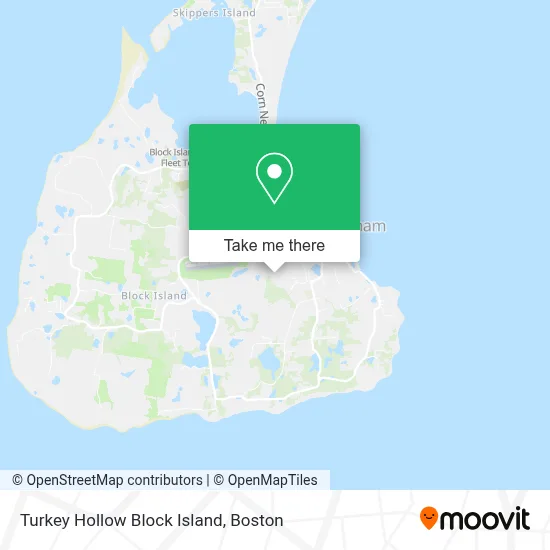 Turkey Hollow Block Island map