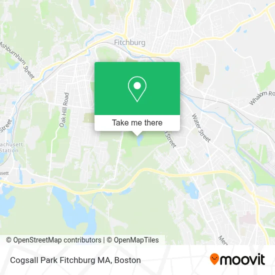 Cogsall Park Fitchburg MA map