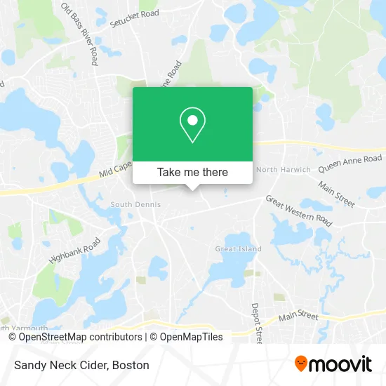 Sandy Neck Cider map