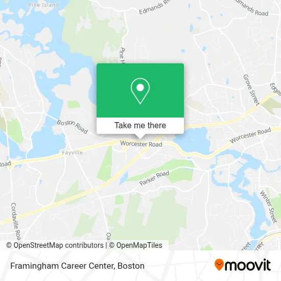 Framingham Career Center map
