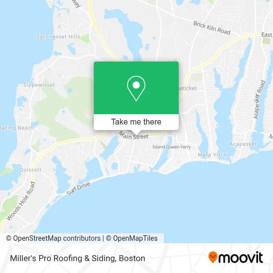 Miller's Pro Roofing & Siding map