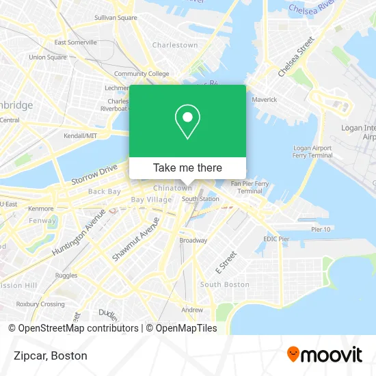 Zipcar map