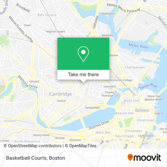 Basketball Courts map