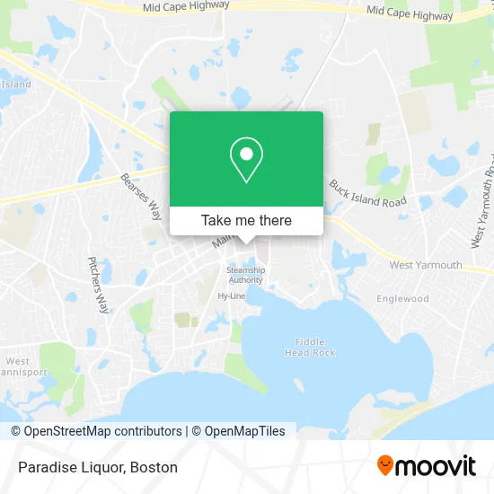 Paradise Liquor map