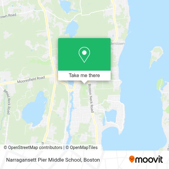 Narragansett Pier Middle School map