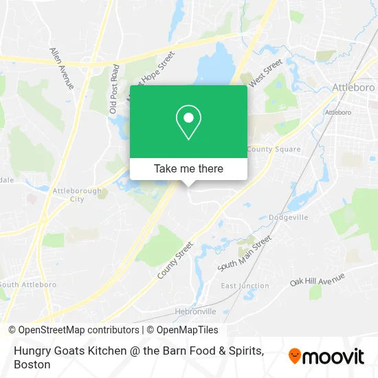 Hungry Goats Kitchen @ the Barn Food & Spirits map