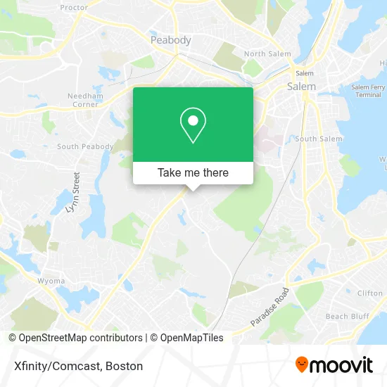Xfinity/Comcast map
