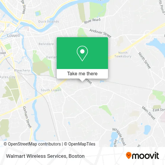 Walmart Wireless Services map