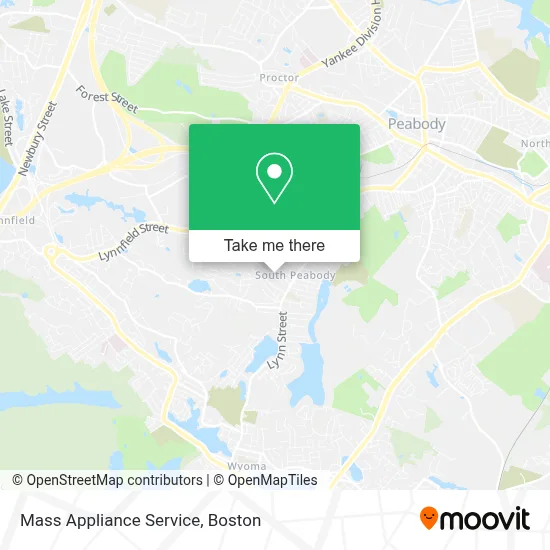 Mass Appliance Service map