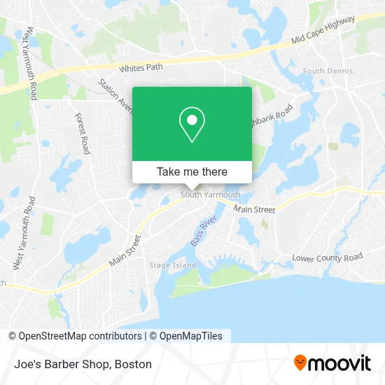 Joe's Barber Shop map