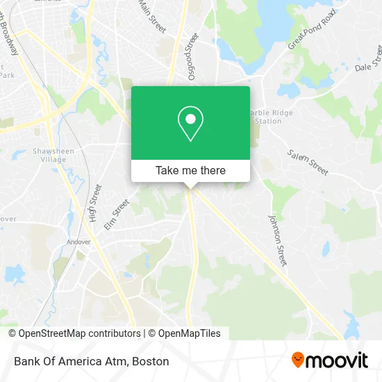 Bank Of America Atm map