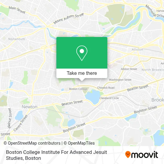 Boston College Institute For Advanced Jesuit Studies map