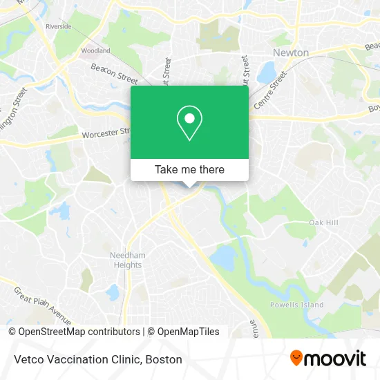 Vetco Vaccination Clinic map