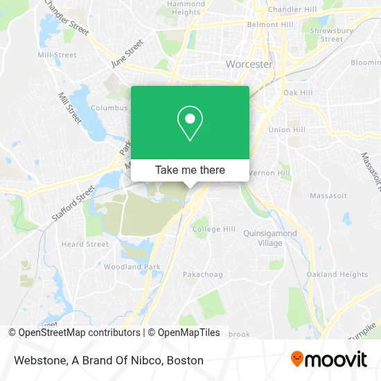 Webstone, A Brand Of Nibco map