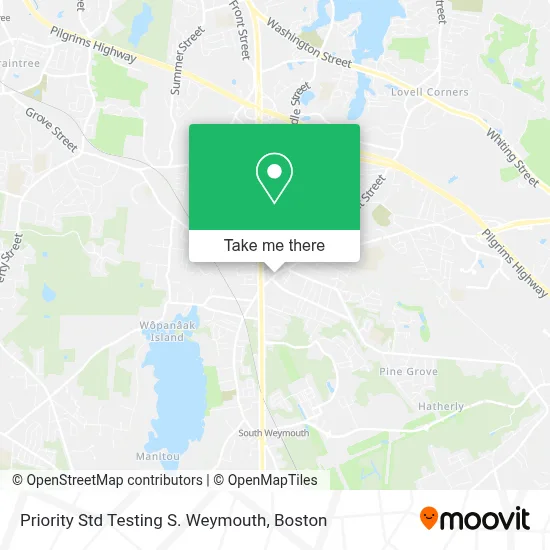 Priority Std Testing S. Weymouth map