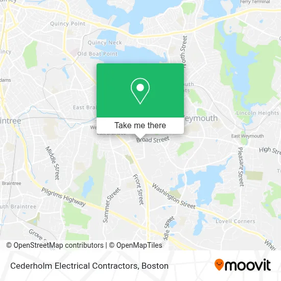 Cederholm Electrical Contractors map