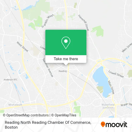 Reading North Reading Chamber Of Commerce map