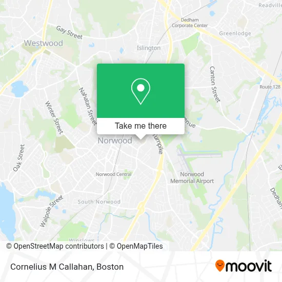 Cornelius M Callahan map