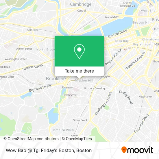 Wow Bao @ Tgi Friday's Boston map