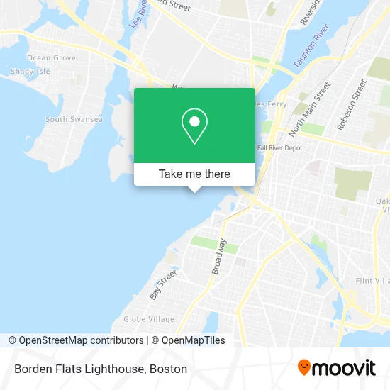 Borden Flats Lighthouse map