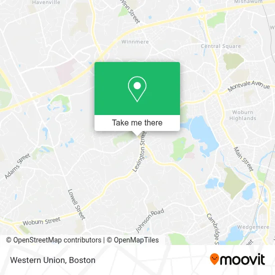 Western Union map