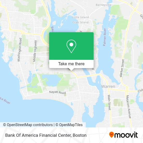Bank Of America Financial Center map