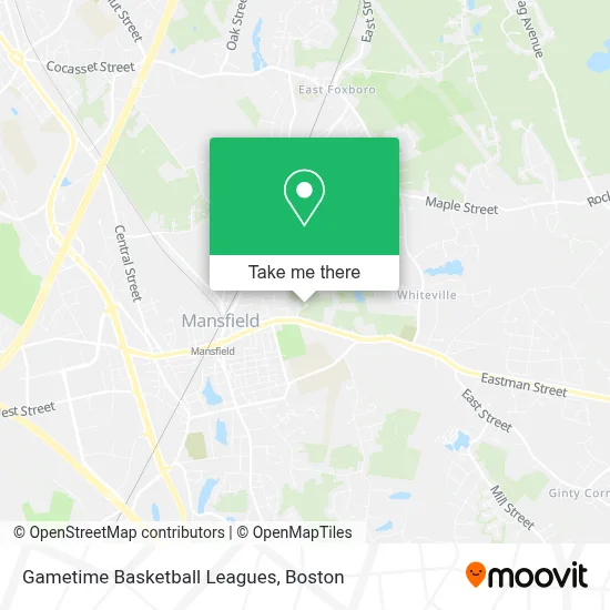 Gametime Basketball Leagues map