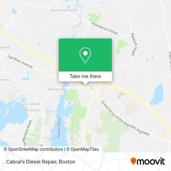 Cabral's Diesel Repair map