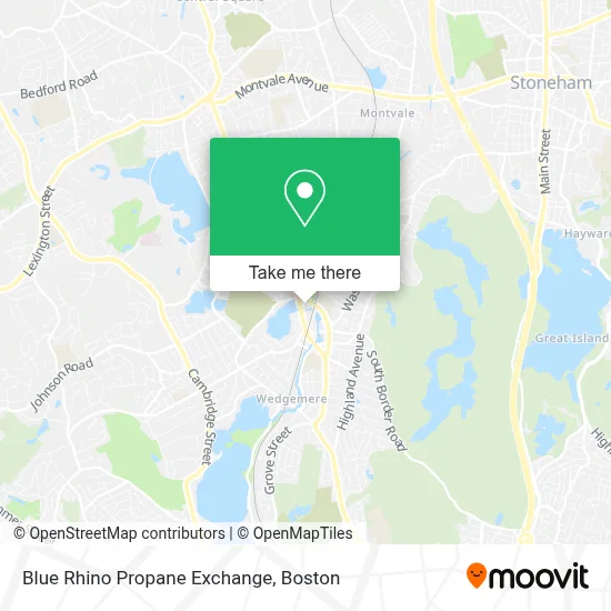 Blue Rhino Propane Exchange map