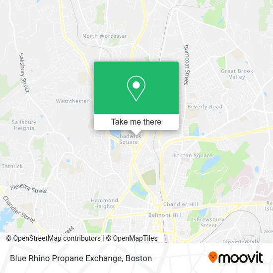 Blue Rhino Propane Exchange map