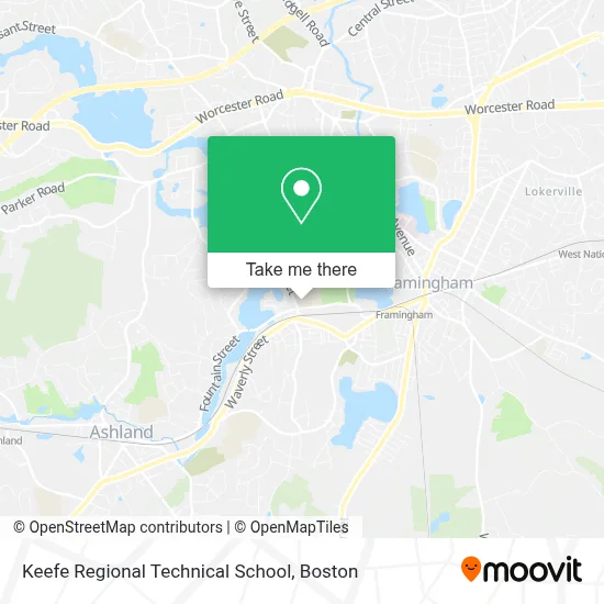 Keefe Regional Technical School map