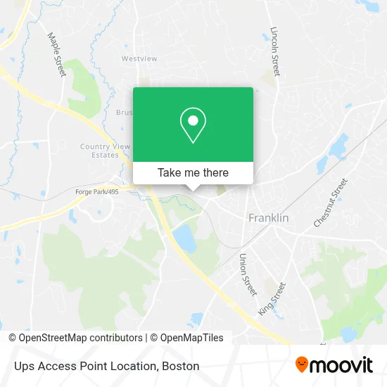 Ups Access Point Location map