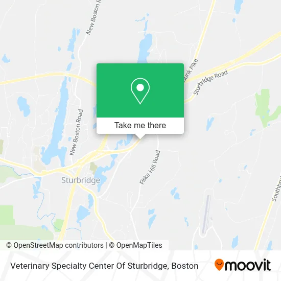 Veterinary Specialty Center Of Sturbridge map