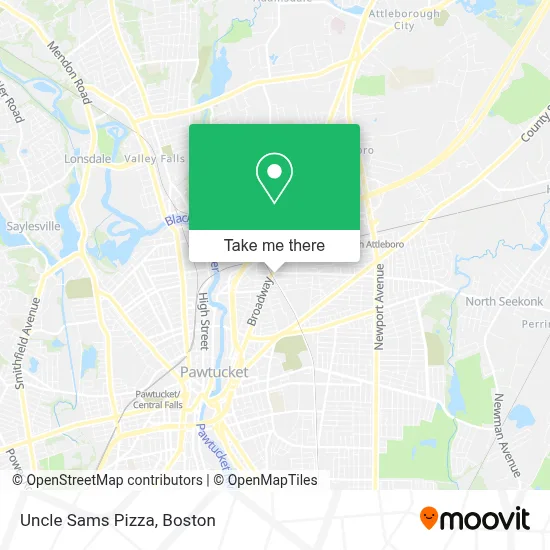 Uncle Sams Pizza map