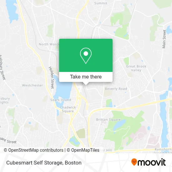 Cubesmart Self Storage map